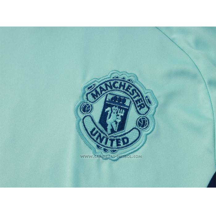 Chandal del Manchester United Manga Corta 2024-2025 Verde - Pantalon Corto